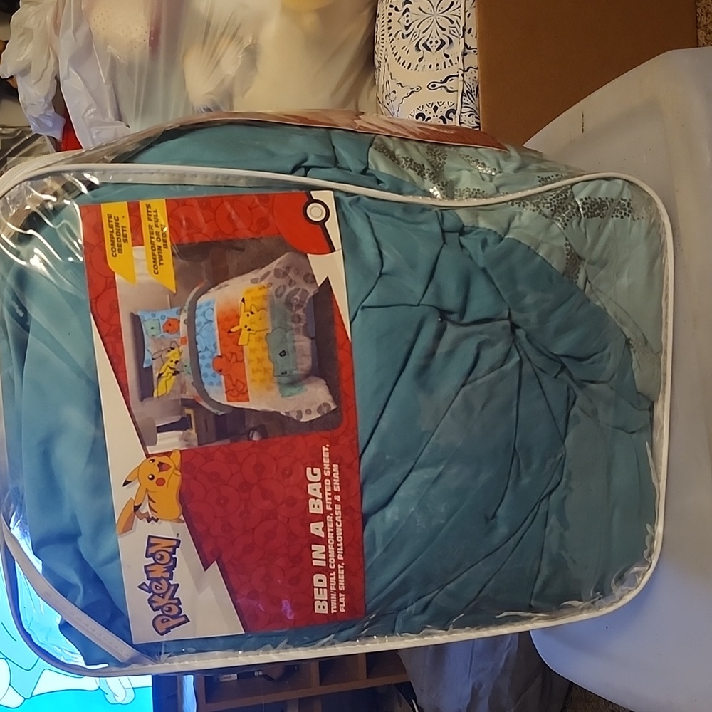 Pokémon bed in a bag